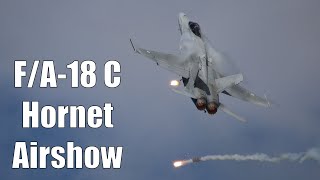 FinAF F18C Hornet Full Airshow  Vaasa 2024 4K [upl. by Nolyak31]