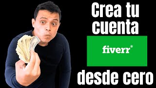 Como crear una cuenta en Fiverr 2024  GANA DINERO POR INTERNET [upl. by Eecrad]