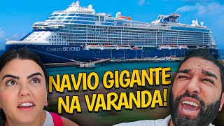 UM NAVIO GIGANTE PAROU NA NOSSA VARANDA [upl. by Cristionna]