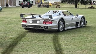 Mercedes CLK GTR Rally Stage and CRAZY Powerslides [upl. by Tremaine]