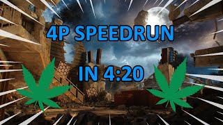 Die Rise 4p Easter Egg Speed Run in 420 [upl. by Newnorb]