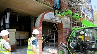 Precast brickfaced semicircular arches  Lightbody Street Liverpool [upl. by Seidel569]