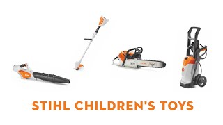 STIHL Children’s Toys amp Tools  MS 500i STIHL Toy Chainsaw  STIHL Toy Trimmer  STIHL GB [upl. by Nireves]