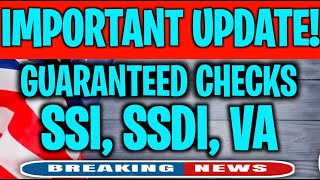 IMPORTANT UPDATE SOCIAL SECURITY MONTHLY CHECKS FOR ALL SSI SSDI LOW INCOME WITH GUARANTEED INCOME [upl. by Nebuer]