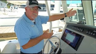 Boating Tips Episode 19 Simrad Chartplotter Demo [upl. by King138]