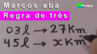 Regra de três simples  para iniciantes [upl. by Bette-Ann]