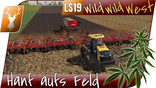 Wild West 4  START der Säharbeiten wir sähen 🌱 HANF 😇  Let´s Play FS19 [upl. by Tracie]