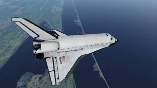 LANDING THE SPACE SHUTTLE Aka “Flying Brick” FSim 2 [upl. by Toshiko421]