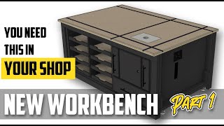 The Perfect Garage Workbench amp Outfeed Table  Part 1 [upl. by Kalli]