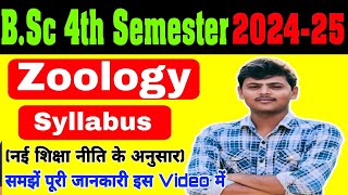 bsc 4th semester zoology syllabus 2024zoology syllabus bsc 4th semester spstudypoint [upl. by Handy]