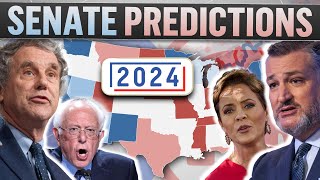 My FINAL Predictions for EVERY RACE on the 2024 US Senate Map [upl. by Yornoc]