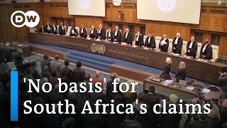 Germany weighs in on South Africas genocide case against Israel at ICJ  DW News [upl. by Aicilak]