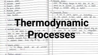 Thermodynamics Processes [upl. by Ahsetan]