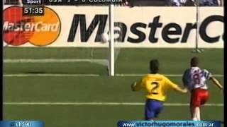 Estados Unidos 2 Colombia 1 Relato Jose Gabriel Mundial 1994 Los goles [upl. by Enelloc]