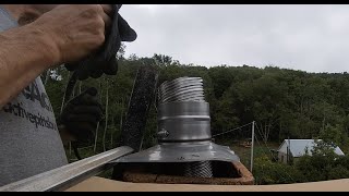 Tutorial Installing a stainless steel chimney liner My way [upl. by Ettezzus982]