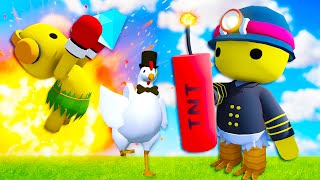 We Mined Diamonds with TNT and Bought a Fancy Chicken in Wobbly Life Multiplayer Update [upl. by Anelleh]