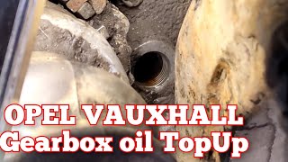 How to check and TopUp Gearbox oil F17 OPEL VAUXHALL Astra Zafira Vectra Corsa [upl. by Weixel]