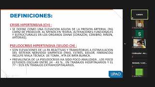 MEDICINA 1 CARDIOLOGIA T6 CRISIS HIPERTENSIVA [upl. by Enaols]