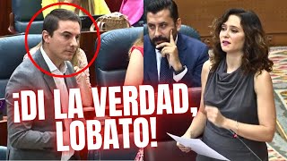 El lacayo de Sánchez hace un ridículo histórico en la Asamblea y Ayuso le remata con el caso Begoña [upl. by Paluas374]