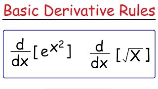 Basic Differentiation Rules For Derivatives [upl. by Inerney551]