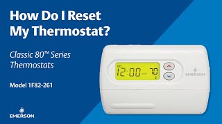 Classic 80 Series  1F82261  How Do I Reset My Thermostat [upl. by Wilhelmine479]