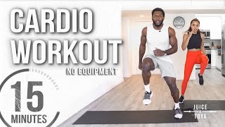 15 Minute Full Body Cardio Workout No Equipment [upl. by Nawaj164]