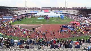 Amsterdam Marathon 2019 sfeerbeelden Stadionplein en Olympisch Stadion [upl. by Ogilvy]