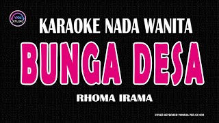 BUNGA DESA RAIB  Karaoke Nada Wanita  H RHOMA IRAMA [upl. by Itch]