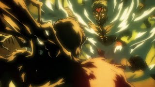 Reiner and Survey Corps vs Zeke and Eren Full Scene 4K  Attack On Titan Season 4 Part 3 Episode 1 [upl. by Nivram]