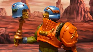 MATTEL  MAN AT ARMS  Masters of the Universe NEW ETERNIA  Video en Español [upl. by Oeflein263]