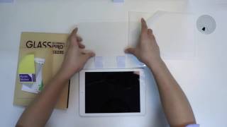 EASY Tempered Glass Screen Protector Installation for Tablets [upl. by Chelsy]