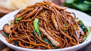 BETTER THAN TAKEOUT  Shanghai Pork Chow Mein Stir Fry Noodle Recipe [upl. by Lamar]