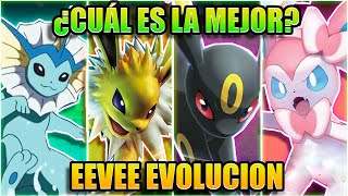 CUAL EEVEE EVOLUCION es la MAS FUERTE [upl. by Ikceb]