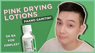 How to use PINK DRYING LOTIONS as ACNE SPOT TREATMENT  Jan Angelo [upl. by Hwu948]