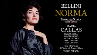 Bellini Norma  Callas Corelli Ludwig Zaccaria de Palma Vicenci Serafin 1960 Subtitles [upl. by Richardo]