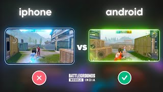 Android vs iPhone  Gyroscope Aim Assist Touch Response Sensitivity Recoil FPS  BGMI [upl. by Haidabo38]