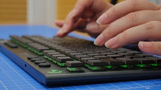 Logitech G915 TKL wireless keystrokes and actuation GL Clicky [upl. by Leuqram79]