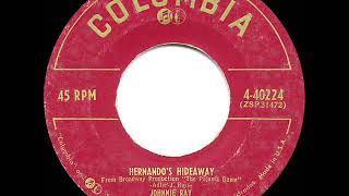 1954 HITS ARCHIVE Hernando’s Hideaway  Johnnie Ray [upl. by Atsilac]