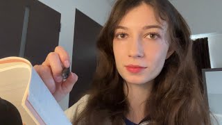 ASMR measuring you for a sculpture lots of writing sounds [upl. by Nauhs954]