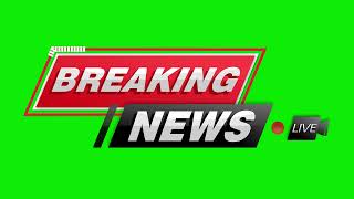 Breaking News Headlines Free Stock Video Over Green Screen [upl. by Hairahcaz]