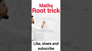 maths root trick shortvideo ssc rrbgd bank maths mathshorts mathematics [upl. by Eno]