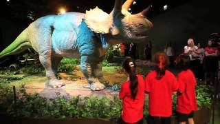 Robotic dinosaurs go wild at Field Museum [upl. by Nimaj]