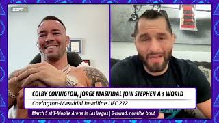 UFC 272 Colby Covington vs Jorge Masvidal Highlights [upl. by Aikemet]