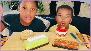 FRENCH PASTRIES MUKBANG [upl. by Ariahs]