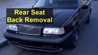 Rear seat back removal Volvo wagon estate 850 V70 XC70  Auto Repair Series [upl. by Cinderella]