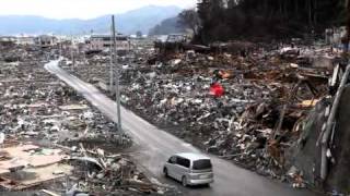 東日本大震災岩手県大槌町の様子 TSUNAMI HIT OTSUCHI city JAPAN EARTHQUAKE [upl. by Elleunamme]