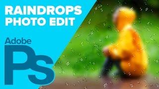 How to Create Raindrops on a Frosted Window in Photoshop [upl. by Aihsekat806]