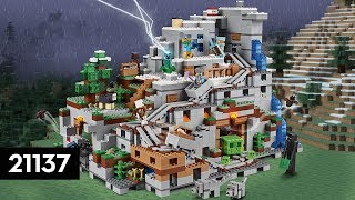 LEGO Minecraft  Mountain Cave  21137  How To Build Instructions [upl. by Raff488]