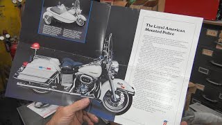 see the crap i buy on ebay 1976 police accessories brochure catalog 74ci FL FLF harley tatro machine [upl. by Mareah]