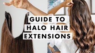 How to Wear Halo® Hair Extensions  Luxy Hair [upl. by Lerim]